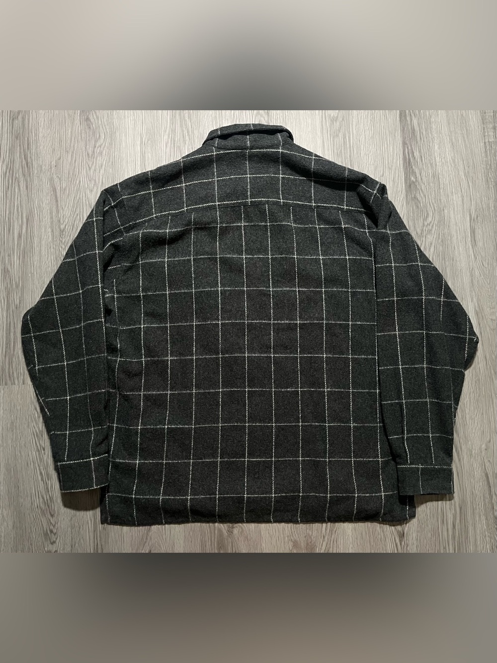90s Stussy vintage full zip shirt jacket men’s size XL made in USA plaid Wool - Picture 11 of 13